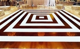 Dance Floor Wrap - Mirror Stripes and Squares in Orlando