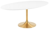 Tulip Dining Table - Gold in Orlando