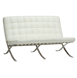 Barcelona Loveseat - White in Tampa, St Petersburg