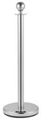 Stanchion Pole Chrome - 3' in Tampa, St Petersburg