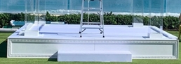Stage - Wood Trim and Step in Tampa, St Petersburg