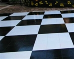 Vinyl Dance Floor - Black and White in Naples, Marco Island, Ft. Myers