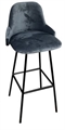 Royal Barstool - Black Legs and Dark Gray Seat in Miami, Ft. Lauderdale, Palm Beach