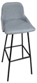 Royal Barstool - Black Legs and Light Gray Seat in Miami, Ft. Lauderdale, Palm Beach