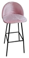 Royal Barstool - Black Legs and Pink Seat in Miami, Ft. Lauderdale, Palm Beach