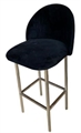 Royal Barstool - Silver Legs and Black Seat in Miami, Ft. Lauderdale, Palm Beach