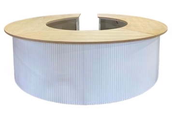 Slat Full Round Bar - Wood Top 11ft in Tampa, St Petersburg