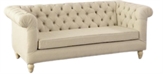 Chesterfield Sofa - Oatmeal in Miami, Ft. Lauderdale, Palm Beach